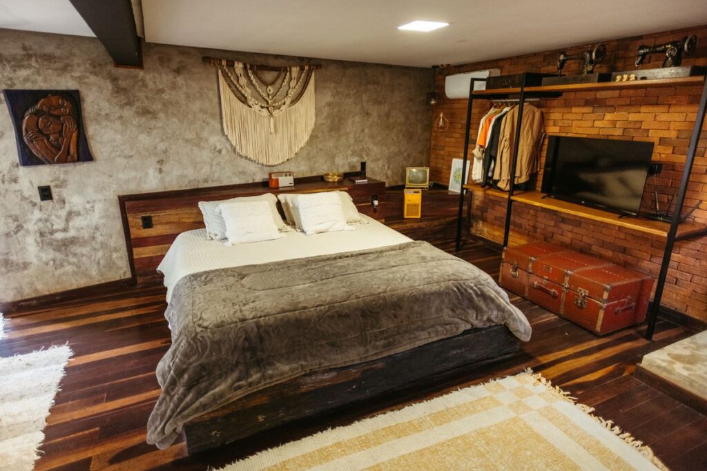 Sfeervolle slaapkamer in een kleinschalige bed & breakfast